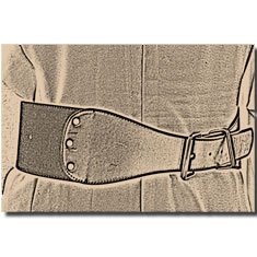 CINTURA CORSETTO IN PELLE