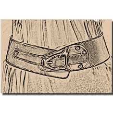 CINTURA CORSETTO IN PELLE