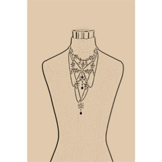 Artigiana Fiorentina Bigiotteria - Collana ottone dorato