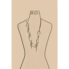 Artigiana Fiorentina Bigiotteria - Collana ottone