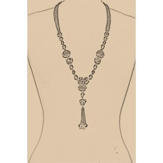 Artigiana Fiorentina Bigiotteria - Collana ottone dorato