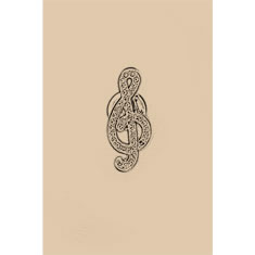 Artigiana Fiorentina Bigiotteria - Spilla ottone nichelato e stampato