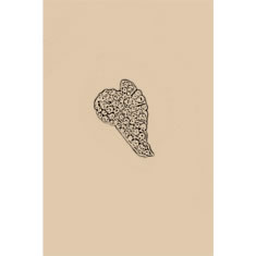 Artigiana Fiorentina Bigiotteria-spilla ottone stampato e nichelato