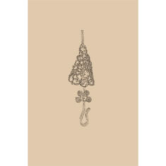 Artigiana Fiorentina Bigiotteria-Spilla Ottone stampato e nichelato