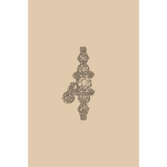 Artigiana Fiorentina Bigiotteria-Spilla Ottone stampato e nichelato