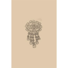 Artigiana Fiorentina Bigiotteria-Spilla Ottone stampato
