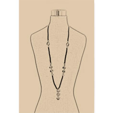 Artigiana Fiorentina Bigiotteria - Collana corda e ottone