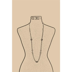 Artigiana Fiorentina Bigiotteria - Collana ottone dorato