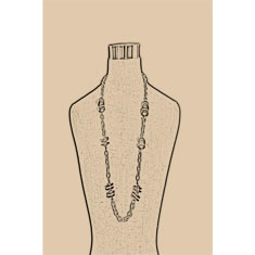 Artigiana Fiorentina Bigiotteria - Collana ottone dorato
