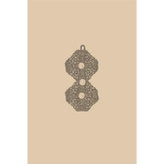 Artigiana Fiorentina Bigiotteria - Fermacapelli ottone stampato e dorato