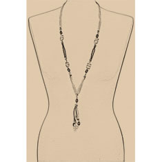Artigiana Fiorentina Bigiotteria - Collana corda e ottone