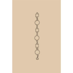 Artigiana Fiorentina Bigiotteria - Bracciale ottone stampato e nichelato