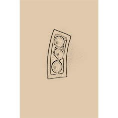 Artigiana Fiorentina Bigiotteria - Orecchino ottone dorato