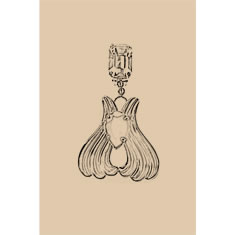 Artigiana Fiorentina Bigiotteria - Orecchino ottone