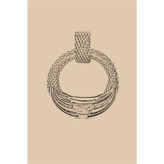 Artigiana Fiorentina Bigiotteria - Orecchino ottone
