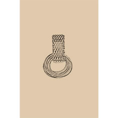 Artigiana Fiorentina Bigiotteria - Orecchino ottone