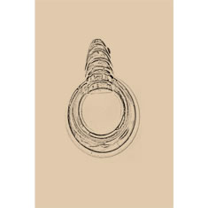 Artigiana Fiorentina Bigiotteria - Orecchino ottone