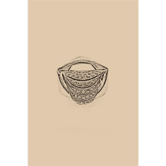 Artigiana Fiorentina Bigiotteria - Orecchino ottone