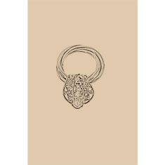 Artigiana Fiorentina Bigiotteria - Orecchino ottone dorato