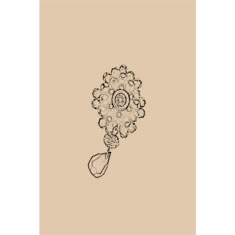 Artigiana Fiorentina Bigiotteria - Orecchino ottone dorato