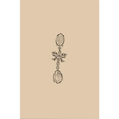 Artigiana Fiorentina Bigiotteria - Orecchino ottone dorato
