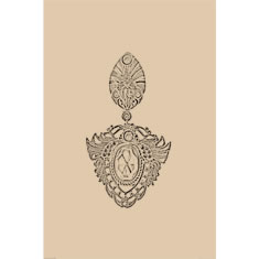 Artigiana Fiorentina Bigiotteria - Orecchino ottone dorato