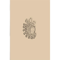 Artigiana Fiorentina Bigiotteria - Orecchino ottone dorato