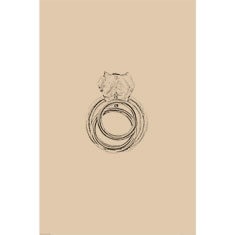 Artigiana Fiorentina Bigiotteria - Orecchino ottone dorato