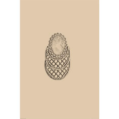 Artigiana Fiorentina Bigiotteria - Orecchino ottone dorato