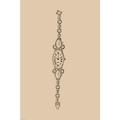 Artigiana Fiorentina Bigiotteria - Orologio ottone dorato