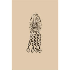 Artigiana Fiorentina Bigiotteria - Orecchino ottone dorato