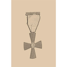 Artigiana Fiorentina Bigiotteria - Spilla ottone  dorato