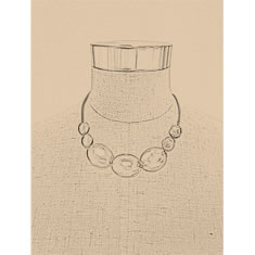 Artigiana Fiorentina Bigiotteria - Collana ottone dorato