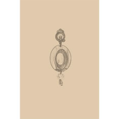 Artigiana Fiorentina Bigiotteria- Orecchino ottone dorato