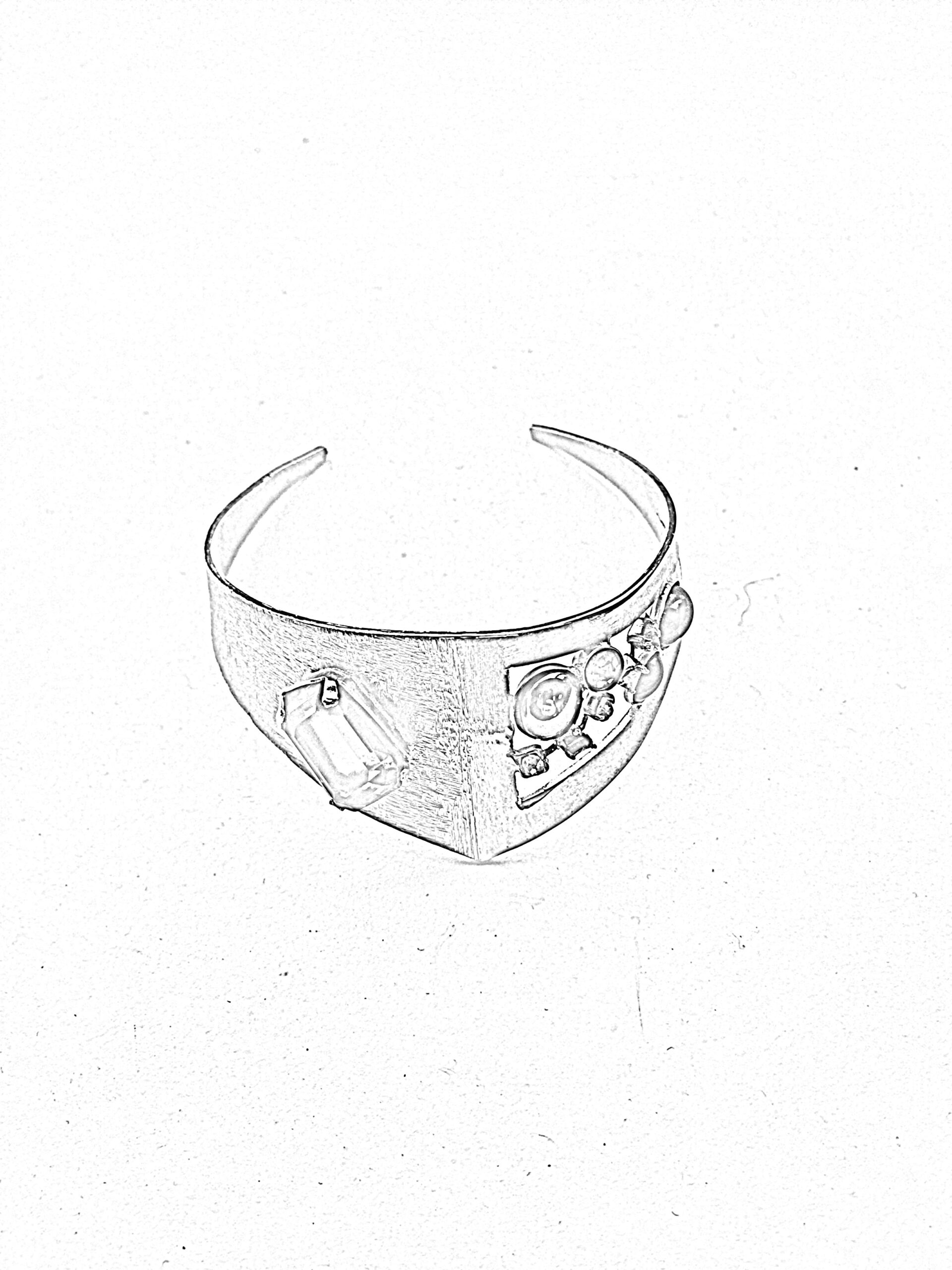 Artigiana Fiorentina Bigiotteria - Bracciale ottone dorato