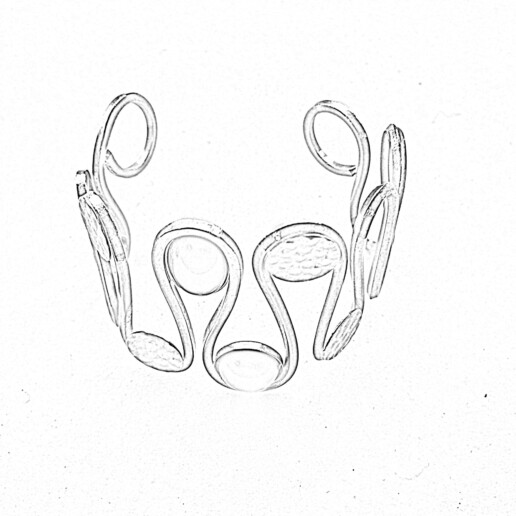 Artigiana Fiorentina Bigiotteria - Bracciale ottone dorato