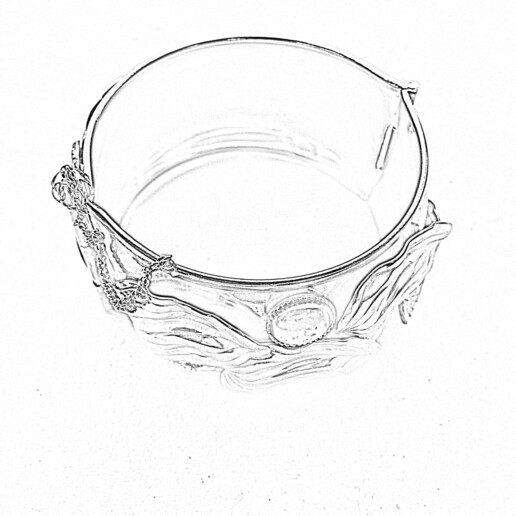 Artigiana Fiorentina Bigiotteria - Bracciale ottone dorato