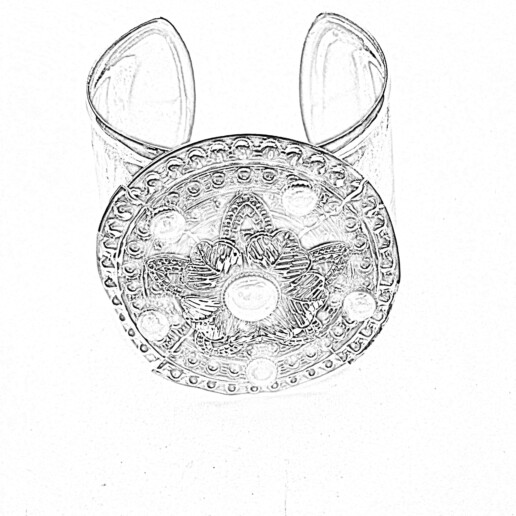 Artigiana Fiorentina Bigiotteria - Bracciale ottone dorato