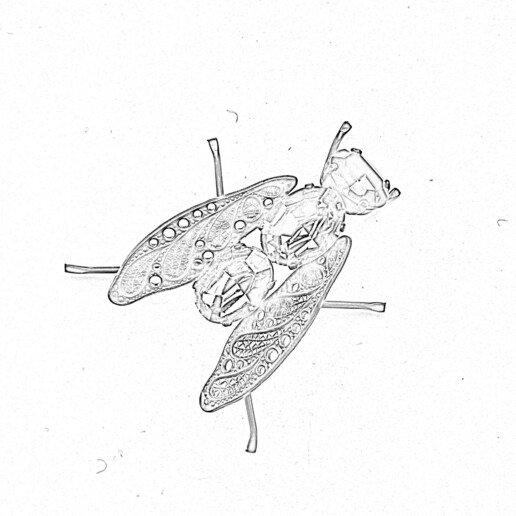 Artigiana Fiorentina Bigiotteria - Spilla ottone