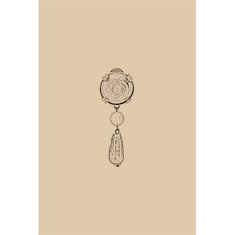Artigiana Fiorentina Bigiotteria - Orecchino ottone dorato