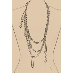Artigiana Fiorentina Bigiotteria - Collana ottone dorato