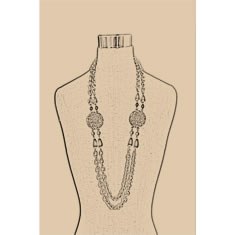 Artigiana Fiorentina Bigiotteria - Collana ottone dorato