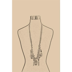 Artigiana Fiorentina Bigiotteria - Collana ottone dorato