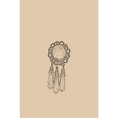 Artigiana Fiorentina Bigiotteria - Orecchino ottone dorato
