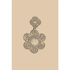 Artigiana Fiorentina Bigiotteria - Orecchino ottone dorato