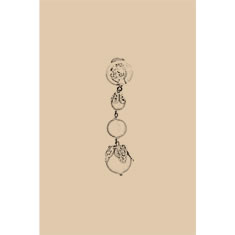 Artigiana Fiorentina Bigiotteria - Orecchino ottone dorato
