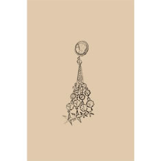 Artigiana Fiorentina Bigiotteria - Orecchino ottone dorato
