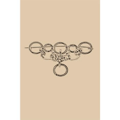 Artigiana Fiorentina Bigiotteria - Spilla ottone  dorato