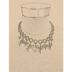 Artigiana Fiorentina Bigiotteria - Collana ottone dorato
