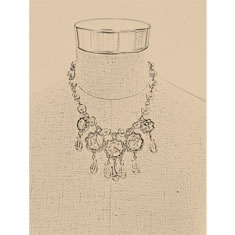 Artigiana Fiorentina Bigiotteria - Collana ottone dorato